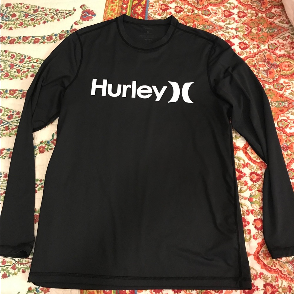 Hurley black rash guard